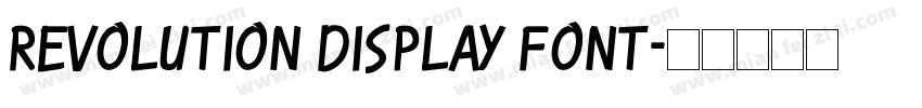 Revolution Display Font字体转换